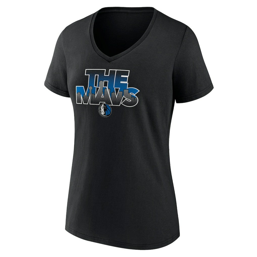 Dallas Mavericks Women's Announcer V-Neck T-Shirt sale