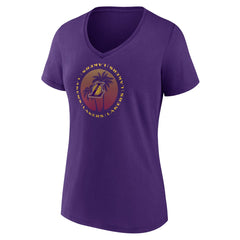 Los Angeles Lakers Women's Announcer V-Neck T-Shirt