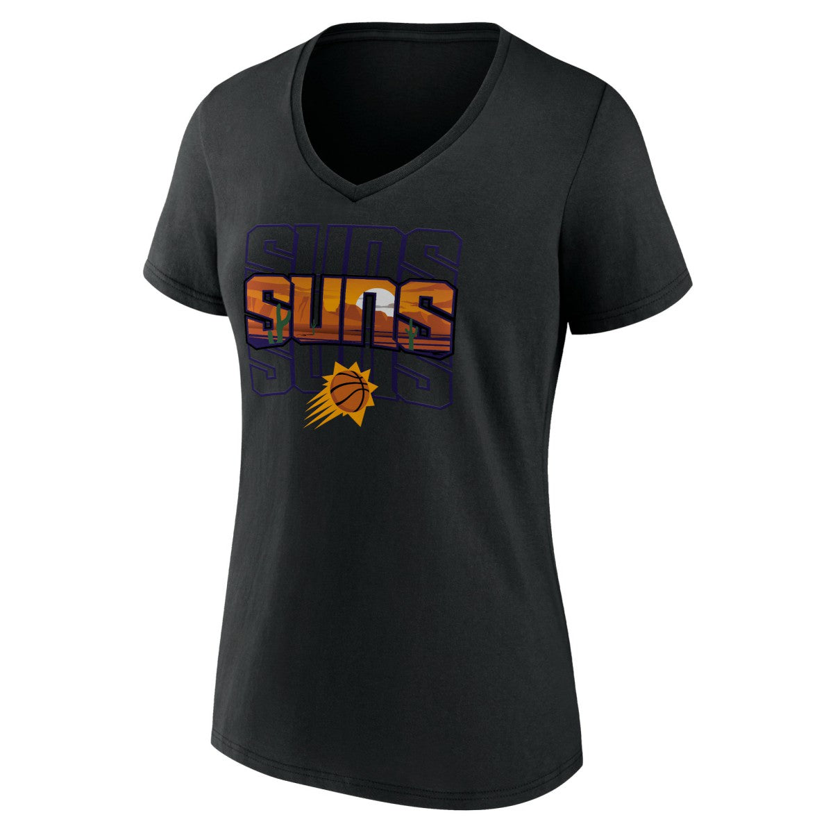 Phoenix Suns Women's Announcer V-Neck T-Shirt