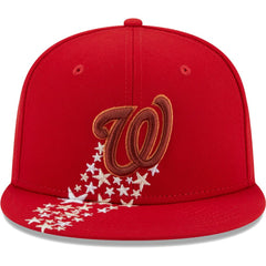 Red Washington Nationals New Era  Meteor 59FIFTY Fitted Hat