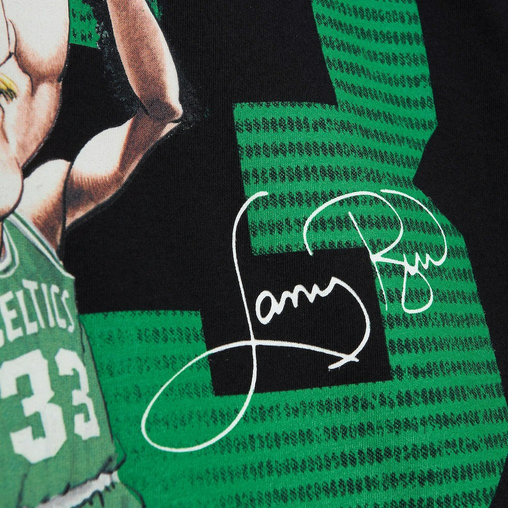 Mitchell & Ness Larry Bird Boston Celtics Hardwood Classics Caricature T-Shirt