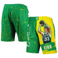 Mitchell & Ness Larry Bird Boston Celtics Hardwood Classics Player Burst Shorts