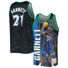 Mitchell & Ness Kevin Garnett Minnesota Timberwolves 2003-04 Hardwood Classics Player Burst Tank Top