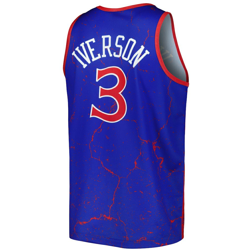 Mitchell & Ness Allen Iverson Philadelphia 76ers 1996-97 Hardwood Classics Player Burst Tank Top
