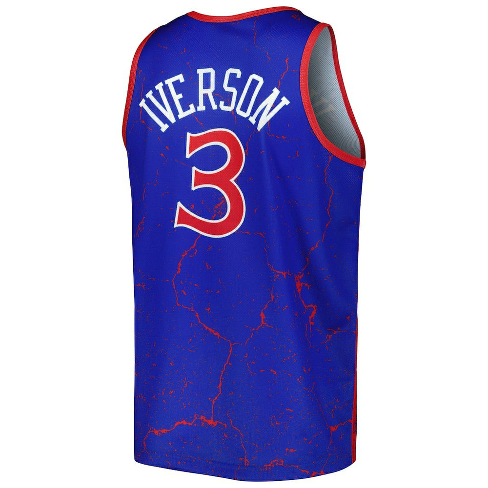Mitchell & Ness Allen Iverson Philadelphia 76ers 1996-97 Hardwood Classics Player Burst Tank Top