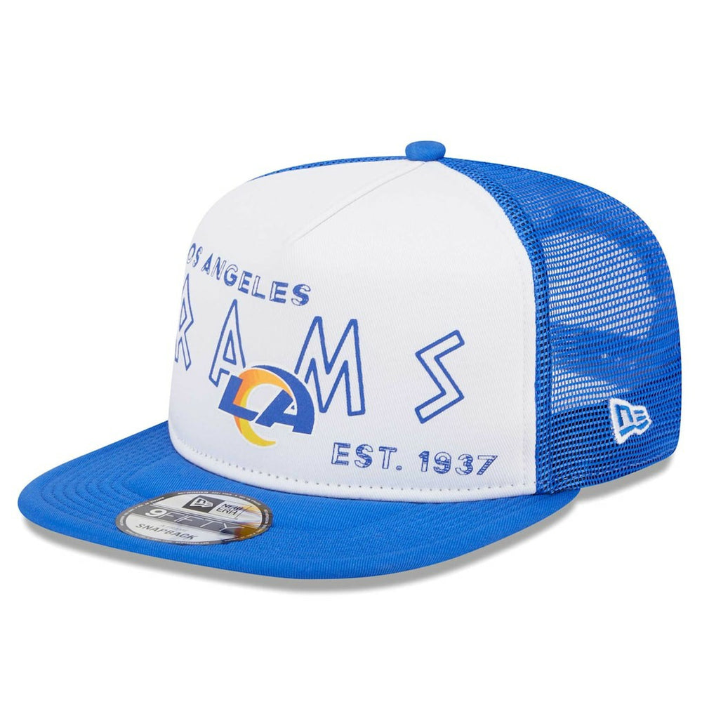 Banger 9FIFTY Trucker Snapback Hat - Los Angeles Rams Hats