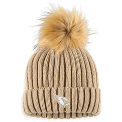 WEAR by Erin Andrews Women's Neutral Cuffed Knit Hat with Pom - Arizona Cardinals Hats