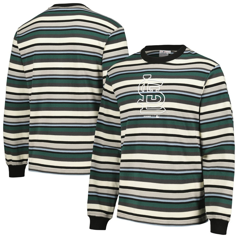 Cream/Green St. Louis Cardinals PLEASURES Ballpark Long Sleeve T-Shirt