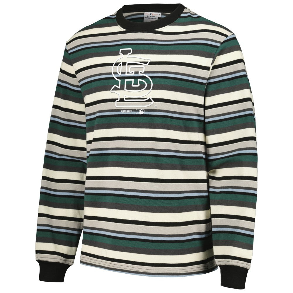 Cream/Green St. Louis Cardinals PLEASURES Ballpark Long Sleeve T-Shirt