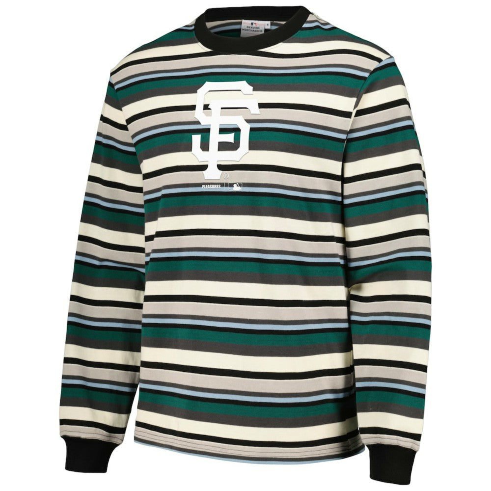 Cream/Green San Francisco Giants PLEASURES Ballpark Long Sleeve T-Shirt