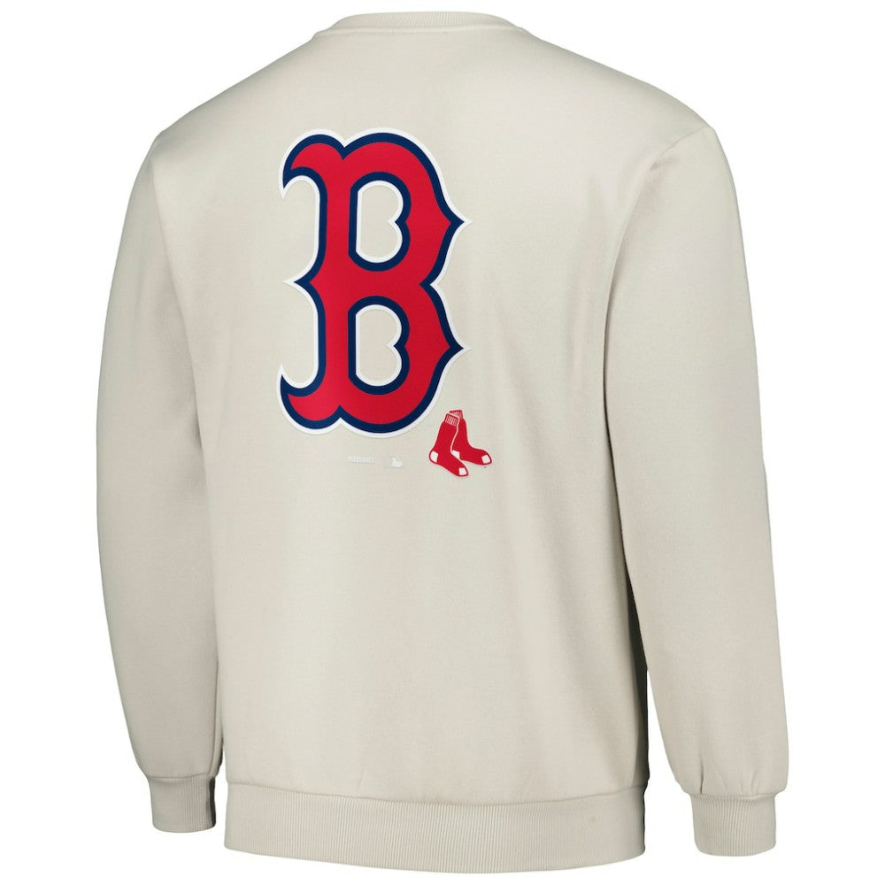 Gray Boston Red Sox PLEASURES Ballpark Pullover Sweatshirt