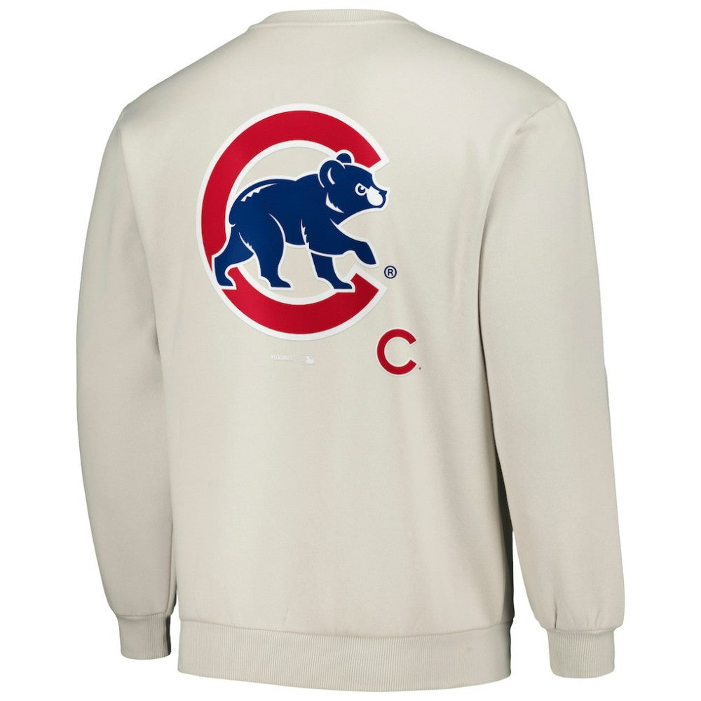 Gray Chicago Cubs PLEASURES Ballpark Pullover Sweatshirt