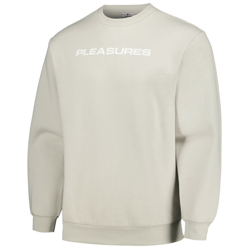 Gray Cleveland Guardians PLEASURES Ballpark Pullover Sweatshirt
