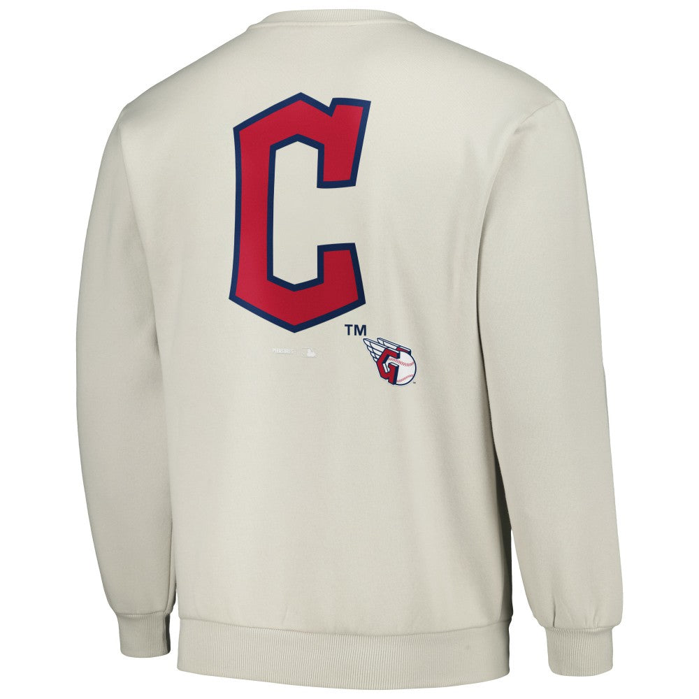 Gray Cleveland Guardians PLEASURES Ballpark Pullover Sweatshirt