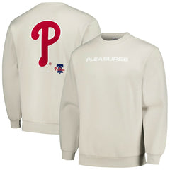 Gray Philadelphia Phillies PLEASURES Ballpark Pullover Sweatshirt