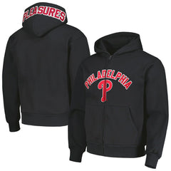 Black Philadelphia Phillies PLEASURES Opening Day Full-Zip Hoodie