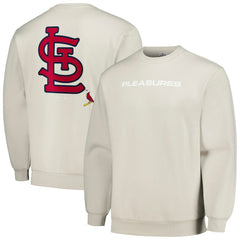 Gray St. Louis Cardinals PLEASURES Ballpark Pullover Sweatshirt
