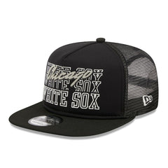 Black Chicago White Sox New Era  Street Team A-Frame Trucker 9FIFTY Snapback Hat
