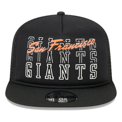 Black San Francisco Giants New Era  Street Team A-Frame Trucker 9FIFTY Snapback Hat