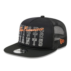 Black San Francisco Giants New Era  Street Team A-Frame Trucker 9FIFTY Snapback Hat