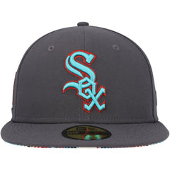Graphite Chicago White Sox New Era  Print Undervisor 59FIFTY Fitted Hat
