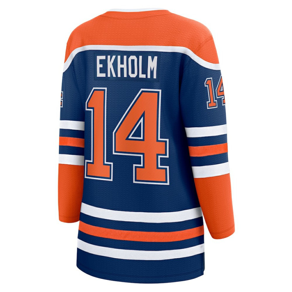NHL Mattias Ekholm Edmonton Oilers Women's Fanatics Home Breakaway Jersey