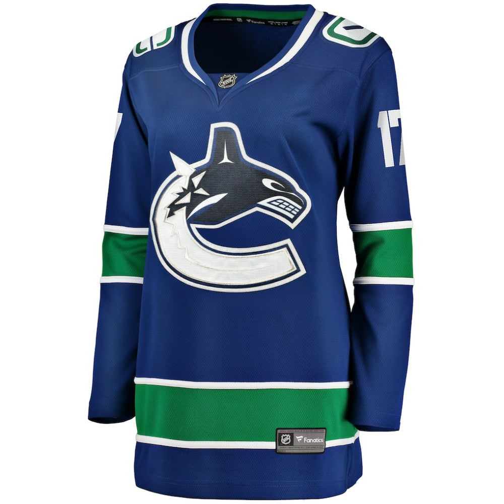 NHL Filip Hronek Vancouver Canucks Women's Fanatics Home Breakaway Jersey