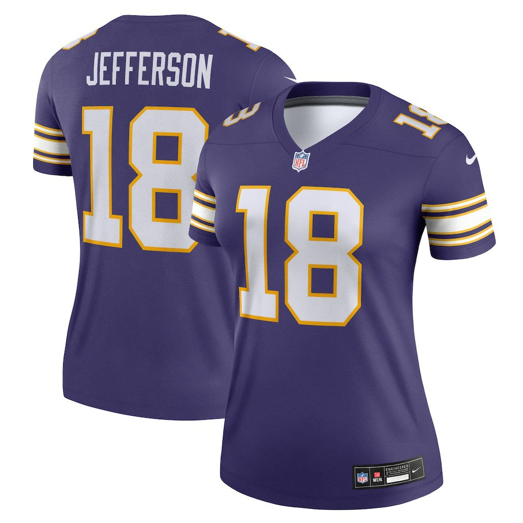 Justin Jefferson  Women's Alternate Legend Player Performance Top - Minnesota Vikings Tops
