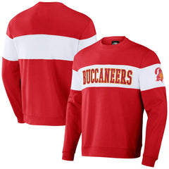 NFL x Darius Rucker Collection Team Color & White Pullover Sweatshirt - Tampa Bay Buccaneers Pullover