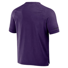 NFL x Darius Rucker Collection Washed Raglan Henley T-Shirt - Baltimore Ravens T-shirts