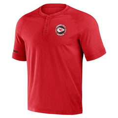 NFL x Darius Rucker Collection Washed Raglan Henley T-Shirt - Kansas City Chiefs T-shirts