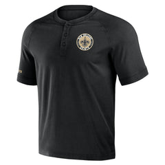 NFL x Darius Rucker Collection Washed Raglan Henley T-Shirt - New Orleans Saints T-shirts