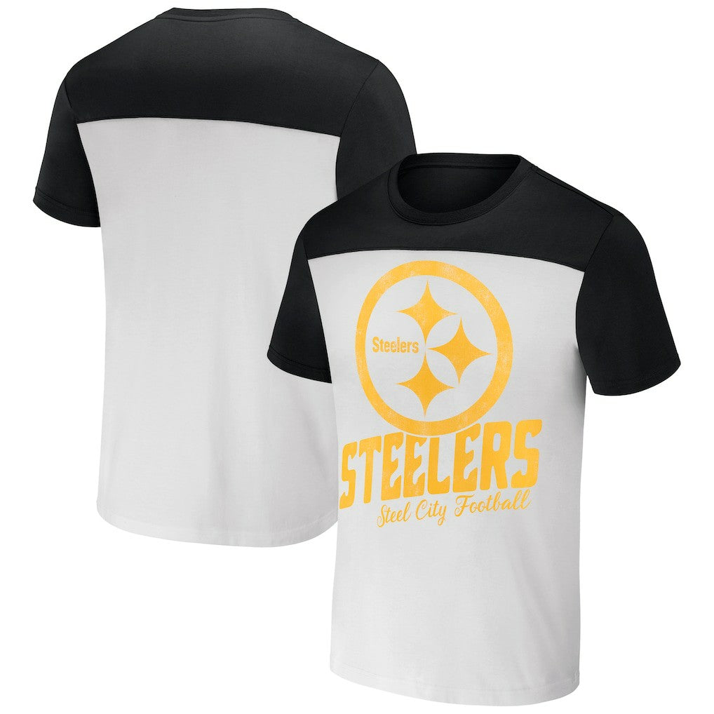 NFL x Darius Rucker Collection Colorblocked T-Shirt - Pittsburgh Steelers T-shirts
