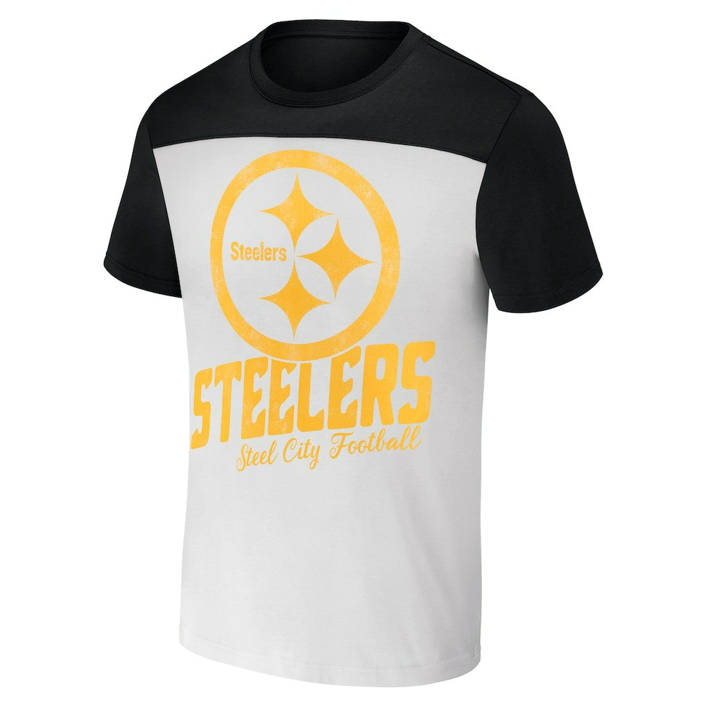 NFL x Darius Rucker Collection Colorblocked T-Shirt - Pittsburgh Steelers T-shirts