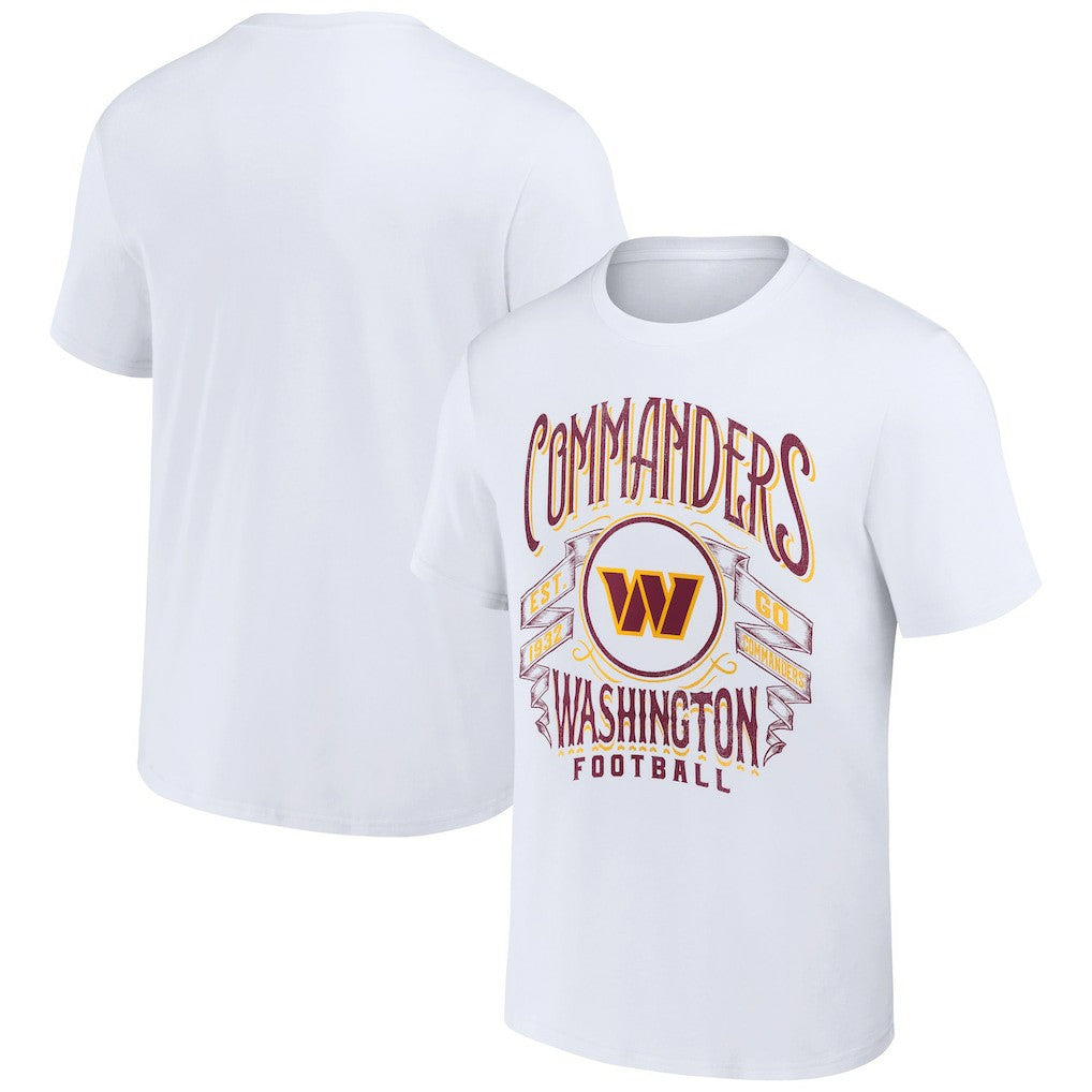 NFL x Darius Rucker Collection Vintage Football T-Shirt - Washington Commanders T-shirts
