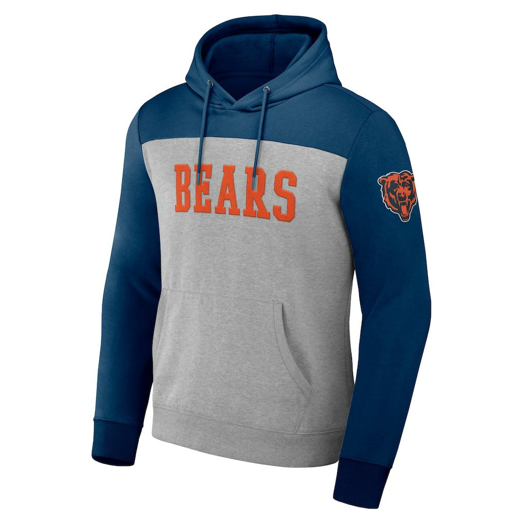 NFL x Darius Rucker Collection Color Blocked Pullover Hoodie - Chicago Bears Hoodies