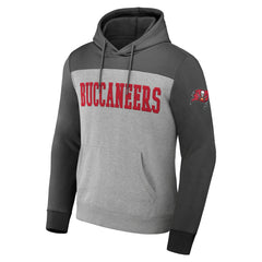 NFL x Darius Rucker Collection Color Blocked Pullover Hoodie - Tampa Bay Buccaneers Hoodies