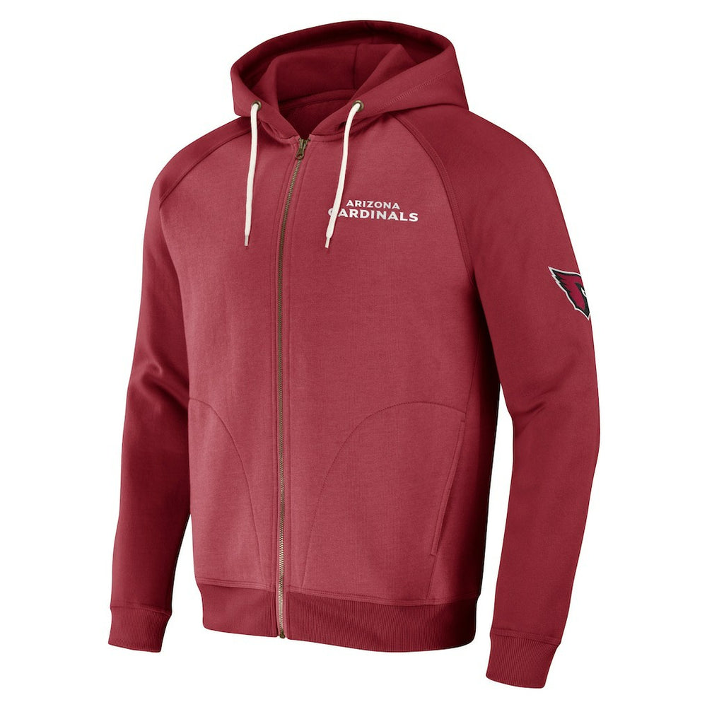 NFL x Darius Rucker Collection Raglan Full-Zip Hoodie - Arizona Cardinals Hoodies