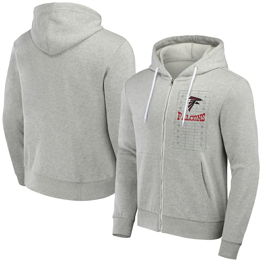 NFL x Darius Rucker Collection Domestic Full-Zip Hoodie - Atlanta Falcons Hoodies