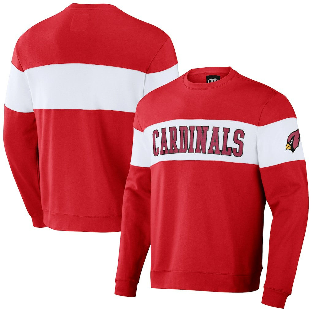 NFL x Darius Rucker Collection Team Color & White Pullover Sweatshirt - Arizona Cardinals Pullover