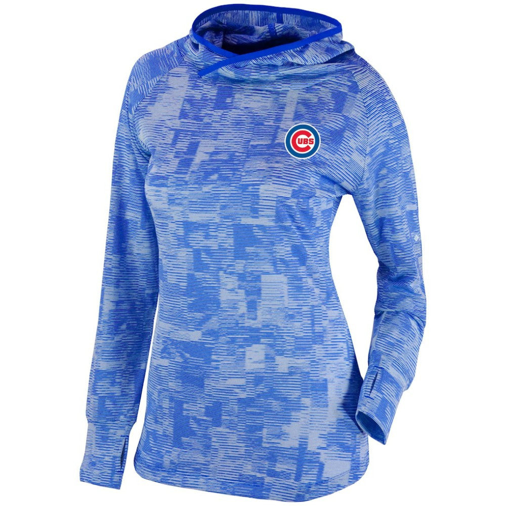 Royal Chicago Cubs Columbia Women's Omni-Wick Sunday Ball Pullover Hoodie