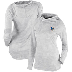 White New York Mets Columbia Women's Omni-Wick Sunday Ball Pullover Hoodie