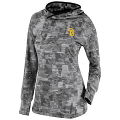 Black San Diego Padres Columbia Women's Omni-Wick Sunday Ball Pullover Hoodie