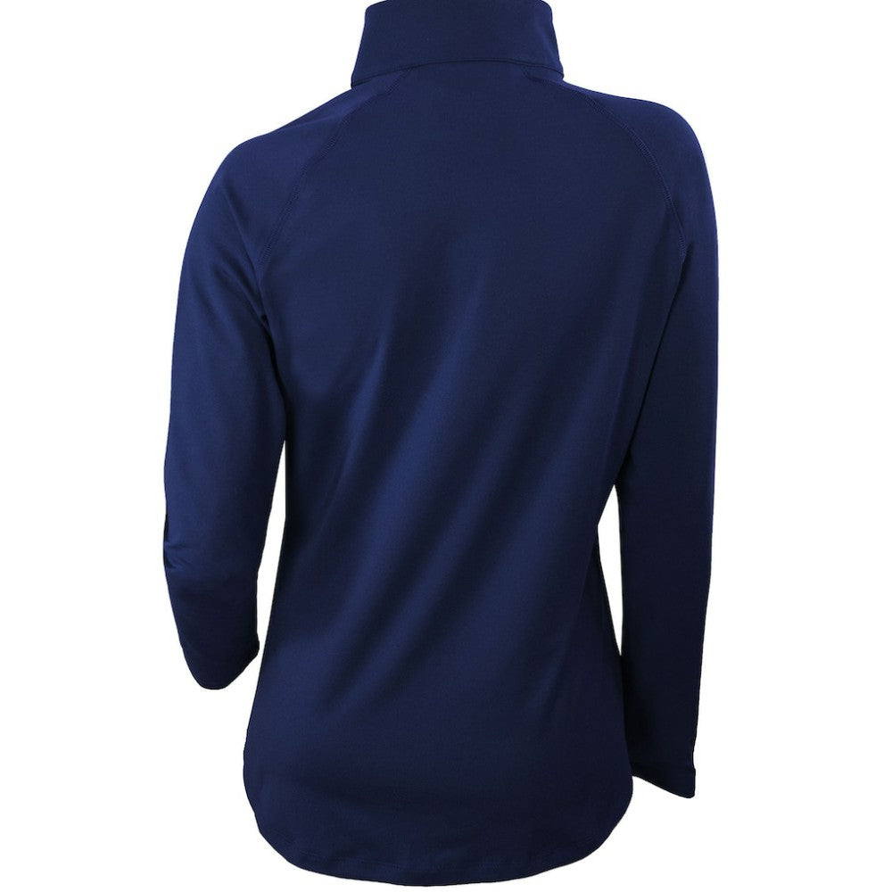 Navy Boston Red Sox Columbia Women's Omni-Wick Outward Nine Quarter-Zip Pullover Top