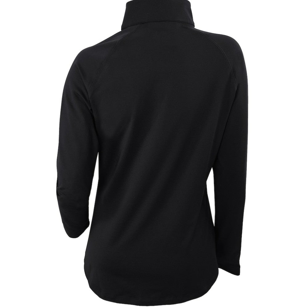 Black San Francisco Giants Columbia Women's Omni-Wick Outward Nine Quarter-Zip Pullover Top