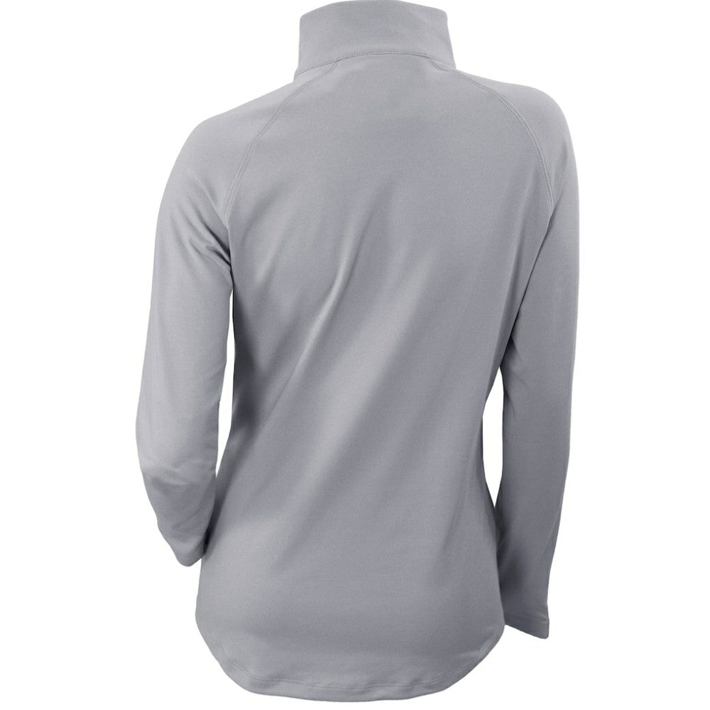 Gray Seattle Mariners Columbia Women's Omni-Wick Outward Nine Quarter-Zip Pullover Top