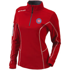 Red Chicago Cubs Columbia Women's Omni-Wick Shotgun Quarter-Zip Pullover Top
