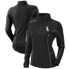 Black Chicago White Sox Columbia Women's Omni-Wick Shotgun Quarter-Zip Pullover Top