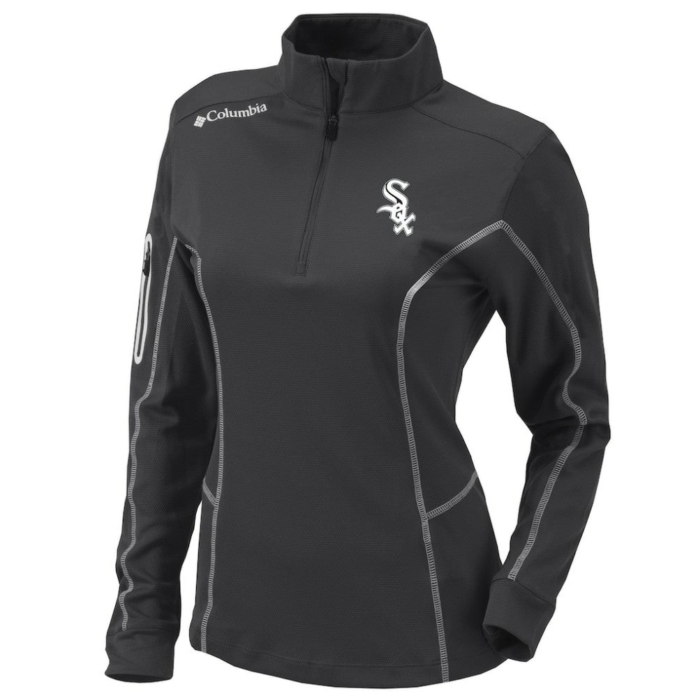 Charcoal Chicago White Sox Columbia Women's Omni-Wick Shotgun Quarter-Zip Pullover Top