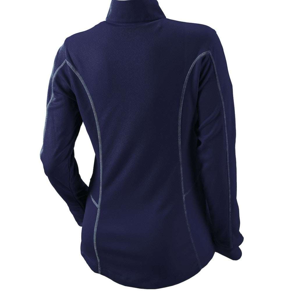 Navy Houston Astros Columbia Women's Omni-Wick Shotgun Quarter-Zip Pullover Top